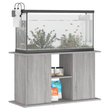 Stylish Aquarium Stand Grey Sonoma - 101x41x58 cm