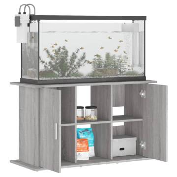 Stylish Aquarium Stand Grey Sonoma - 101x41x58 cm