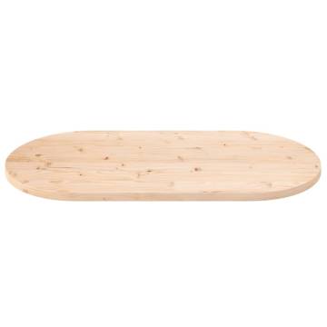 Solid Wood Pine Oval Table Top 110x55 cm | Hipomarket