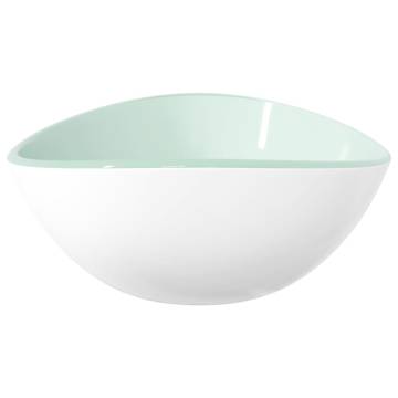 Stylish Tempered Glass Basin 54.5x35x15.5 cm - White