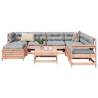 8 Piece Garden Sofa Set - Solid Wood Douglas Fir for Comfort