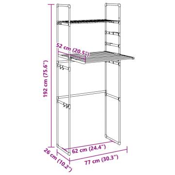 Buying Washing Machine Shelf - Slim Aluminium 77x52x192 cm