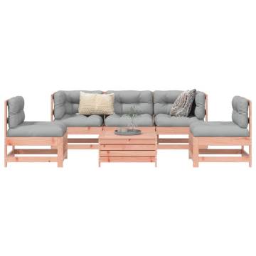 6 Piece Garden Sofa Set - Solid Wood Douglas Fir | HiPoMarket