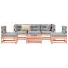 6 Piece Garden Sofa Set Solid Wood Douglas Fir Colour natural douglas Number of 1 