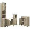 4 Piece Bathroom Furniture Set in Sonoma Oak - Stylish & Functional