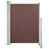 Stylish Patio Retractable Side Awning 100x300 cm - Brown