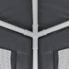Party Tent with 4 Mesh Sidewalls - Anthracite 4x4 m HDPE