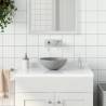 Light Grey Round Ceramic Bathroom Sink | HipoMarket