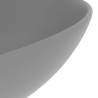 Light Grey Round Ceramic Bathroom Sink | HipoMarket