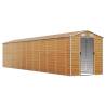 Light Brown Garden Shed - Durable Galvanised Steel Storage