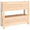 Solid Wood Pine Planter - 77x25x66 cm | Hipomarket UK