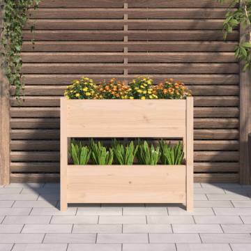 Solid Wood Pine Planter - 77x25x66 cm | Hipomarket UK