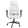 Ergonomic White Mesh & Faux Leather Office Chair | HipoMarket