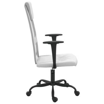 Ergonomic White Mesh & Faux Leather Office Chair | HipoMarket