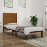 Bed Frame Honey Brown Solid Wood 75x190 cm Small Single Colour honey brown Size 75 x 190 cm 