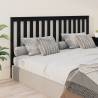 Bed Headboard Black 186x6x101 cm Solid Wood Pine Colour black Size 186 x 101 cm Quantity in Package 1 