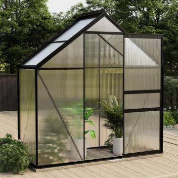 Greenhouse Anthracite Aluminium 1.33 m² - HipoMarket