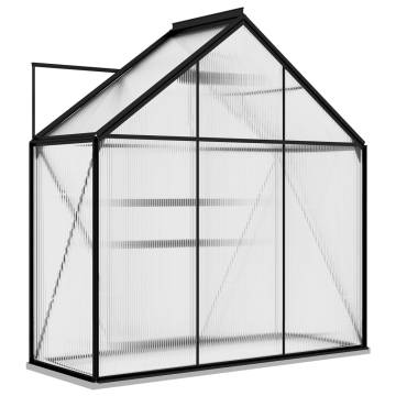 Greenhouse Anthracite Aluminium 1.33 m² - HipoMarket