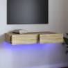 TV Cabinet with LED Lights Sonoma Oak 90x35x15.5 cm Colour sonoma oak Quantity in Package 1 Height 15.5 cm Width 90 cm 