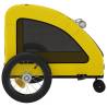 Pet Bike Trailer - Yellow Oxford Fabric & Iron - Hipomarket