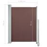 Stylish Patio Retractable Side Awning 100x300 cm - Brown