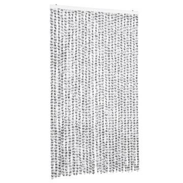 Fly Curtain Light & Dark Grey 118x220 cm Chenille | HipoMarket