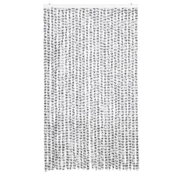 Fly Curtain Light & Dark Grey 118x220 cm Chenille | HipoMarket