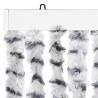 Fly Curtain Light & Dark Grey 118x220 cm Chenille | HipoMarket