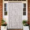 Fly Curtain Taupe and White 118x220 cm Chenille Colour taupe and white Size 118 x 220 cm 