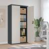 File Cabinet Anthracite and White 90x40x180 cm Steel Colour anthracite and white Size 90 x 40 x 180 cm Quantity in Package 1 