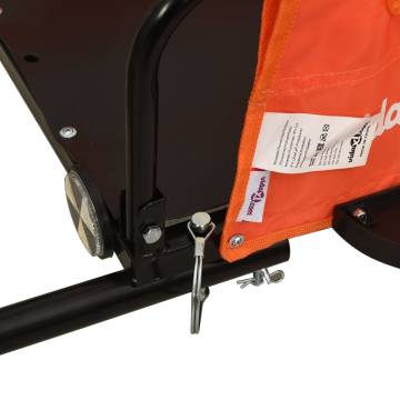 Bike Trailer - Orange & Black Oxford Fabric | 45kg Capacity