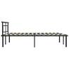 Black Metal Bed Frame 160x200 cm - Elegant Bedroom Design