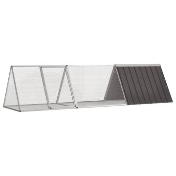 Rabbit Cage Anthracite 302.5x80.5 cm - Secure & Comfortable