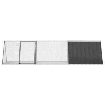 Rabbit Cage Anthracite 302.5x80.5 cm - Secure & Comfortable