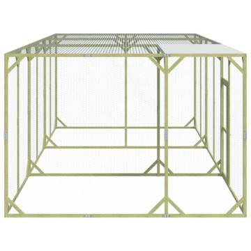 Chicken Coop 600x300x200 cm - Solid Pine Wood & Polyester Roof