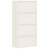 File Cabinet Anthracite & White - 90x40x180 cm Steel