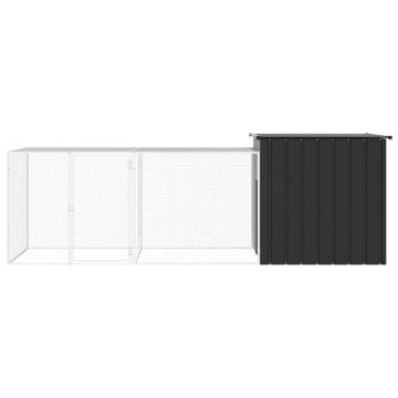 Galvanised Steel Chicken Cage 300x91x100 cm - Anthracite