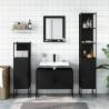 4 Piece Black Bathroom Cabinet Set | Stylish Storage Solution