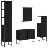 4 Piece Black Bathroom Cabinet Set | Stylish Storage Solution