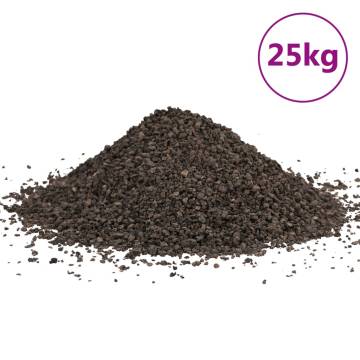 Basalt Gravel 25 kg - Black 1-3 mm for Aquariums & Landscapes