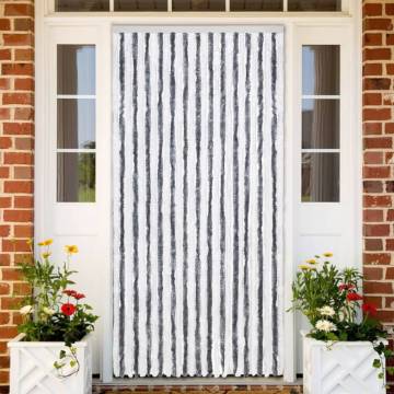 Insect Curtain Grey & White 118x220 cm - Flexible Chenille