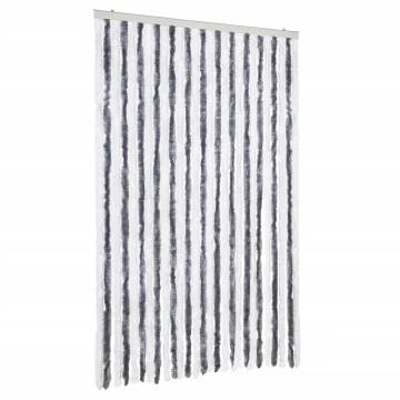 Insect Curtain Grey & White 118x220 cm - Flexible Chenille