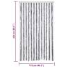 Insect Curtain Grey & White 118x220 cm - Flexible Chenille