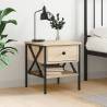 Bedside Table Sonoma Oak 40x42x45 cm Engineered Wood Colour sonoma oak Quantity in Package 1 