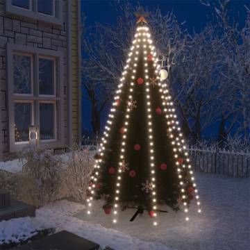 250 LED Cold White Christmas Tree Net Lights - 250 cm