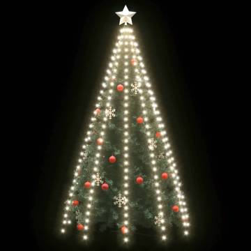 250 LED Cold White Christmas Tree Net Lights - 250 cm