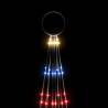 Colorful Christmas Tree on Flagpole – 310 LEDs, 300 cm