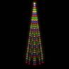 Colorful Christmas Tree on Flagpole – 310 LEDs, 300 cm