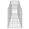 Arched Gabion Baskets - 9 pcs Galvanised Iron for Garden Decor