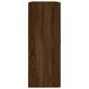 Elegant Wall Mounted Cabinets - Brown Oak - 2 Pcs | Hipo Market